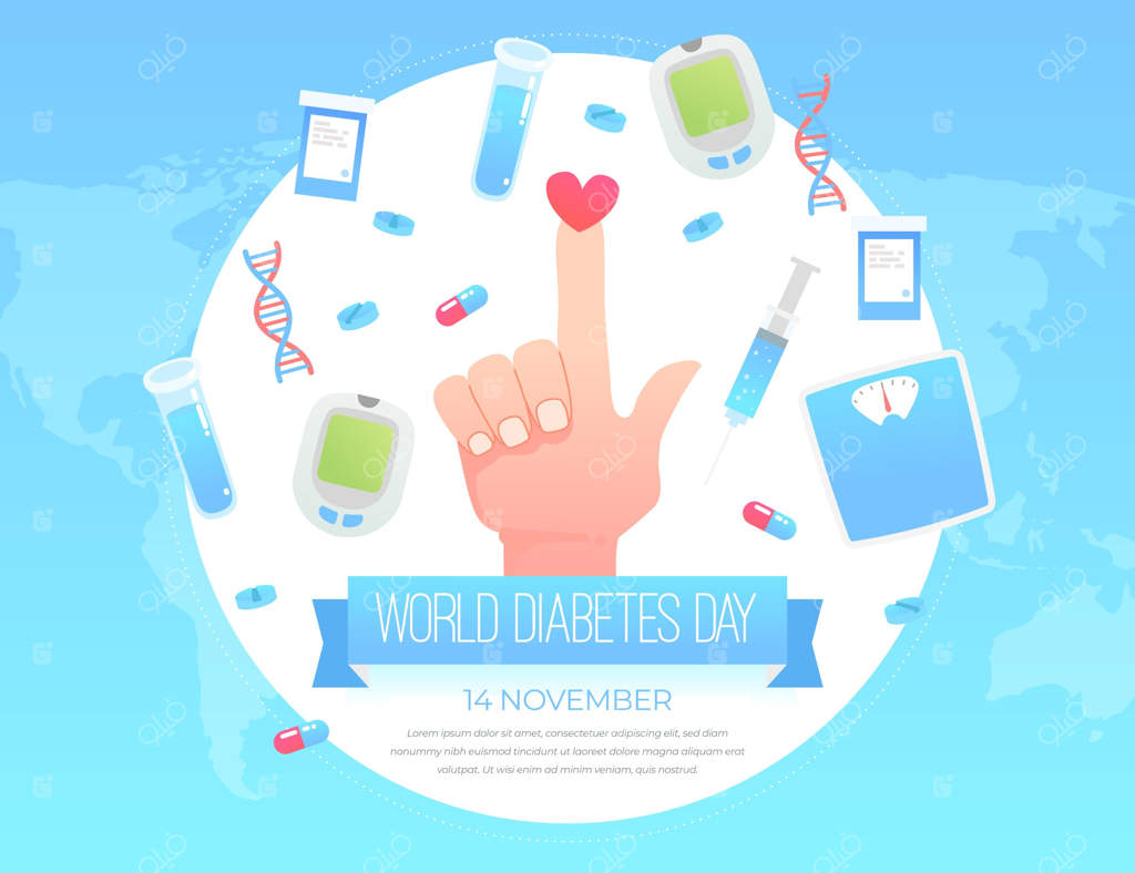 پترن بنر روز جهانی دیابت