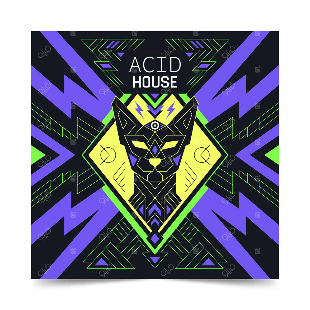 قالب طراحی جلد آلبوم به سبک فلت