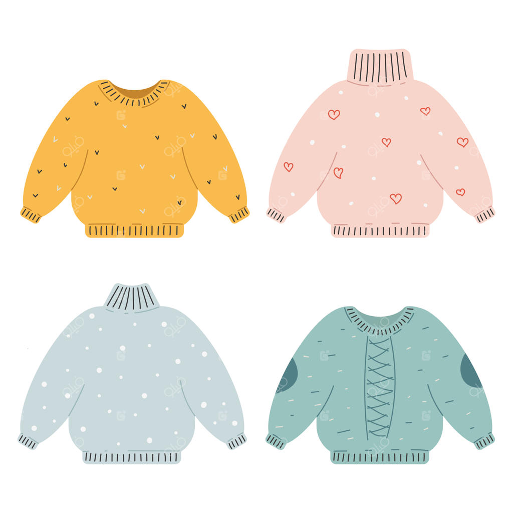 مجموعه وکتور پلیورهای زمستانی