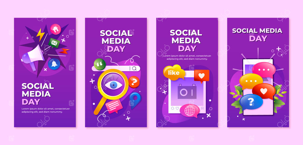 مجموعه استوری‌های اینستاگرام برای جشن روز شبکه‌های اجتماعی