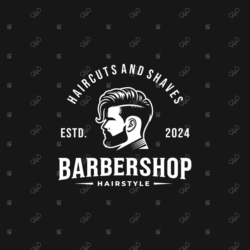 وکتور لوگوی آرایشگاه مردانه
