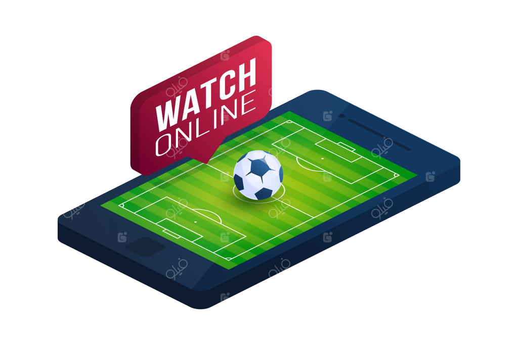 مفهوم فوتبال آنلاین به صورت ایزومتریک و تخت.