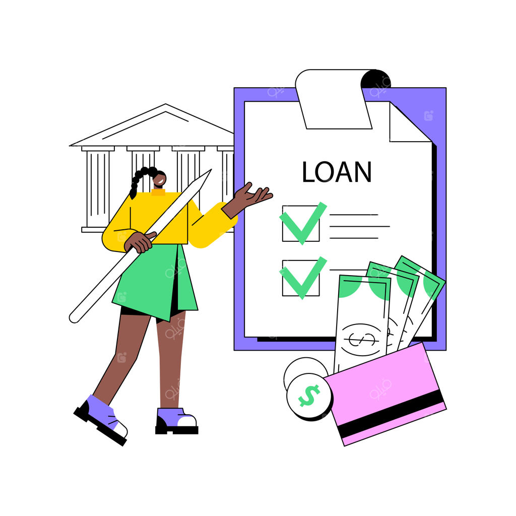 تصویرسازی وکتور مفهوم انتزاعی پرداخت وام