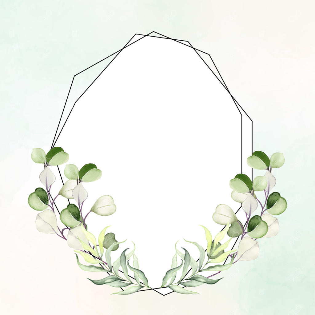 زمینه کارت دعوت عروسی رنگارنگ سبز زرد و سفید - کارت چندمنظوره وکتور رایگان