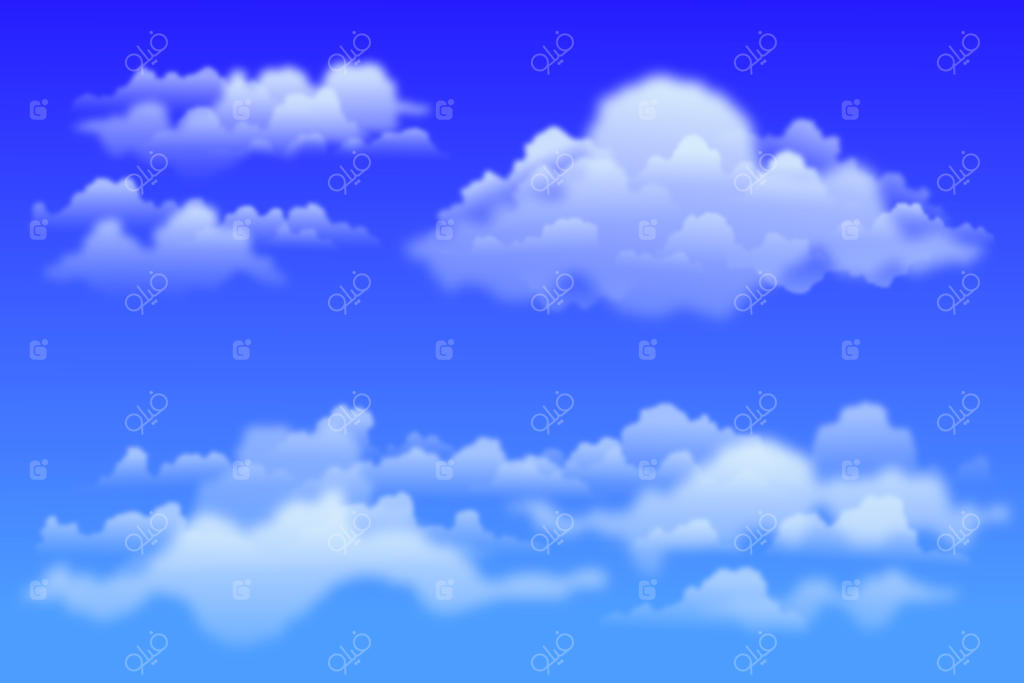 مجموعه‌ای از تصاویر ابرهای واقعی