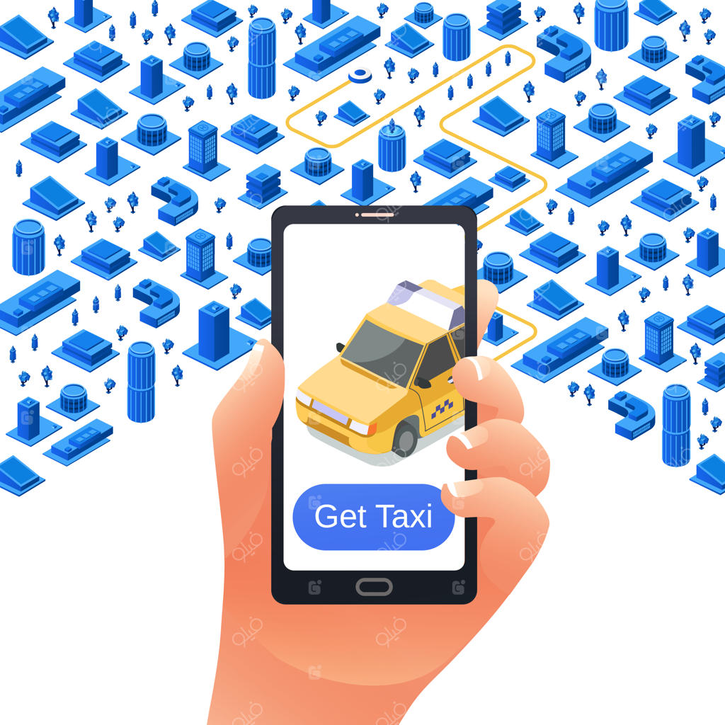 پوستر تبلیغاتی اپلیکیشن تاکسی‌یاب دریافت کنید