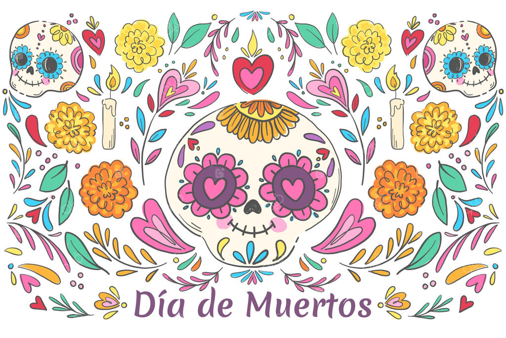 تصویرسازی دست‌کشیده روز مردگان