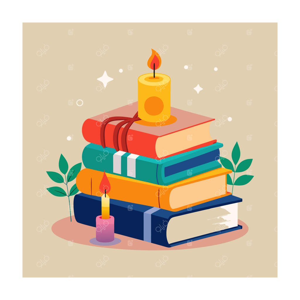 تصویرسازی کتاب‌ها به سبک طراحی تخت