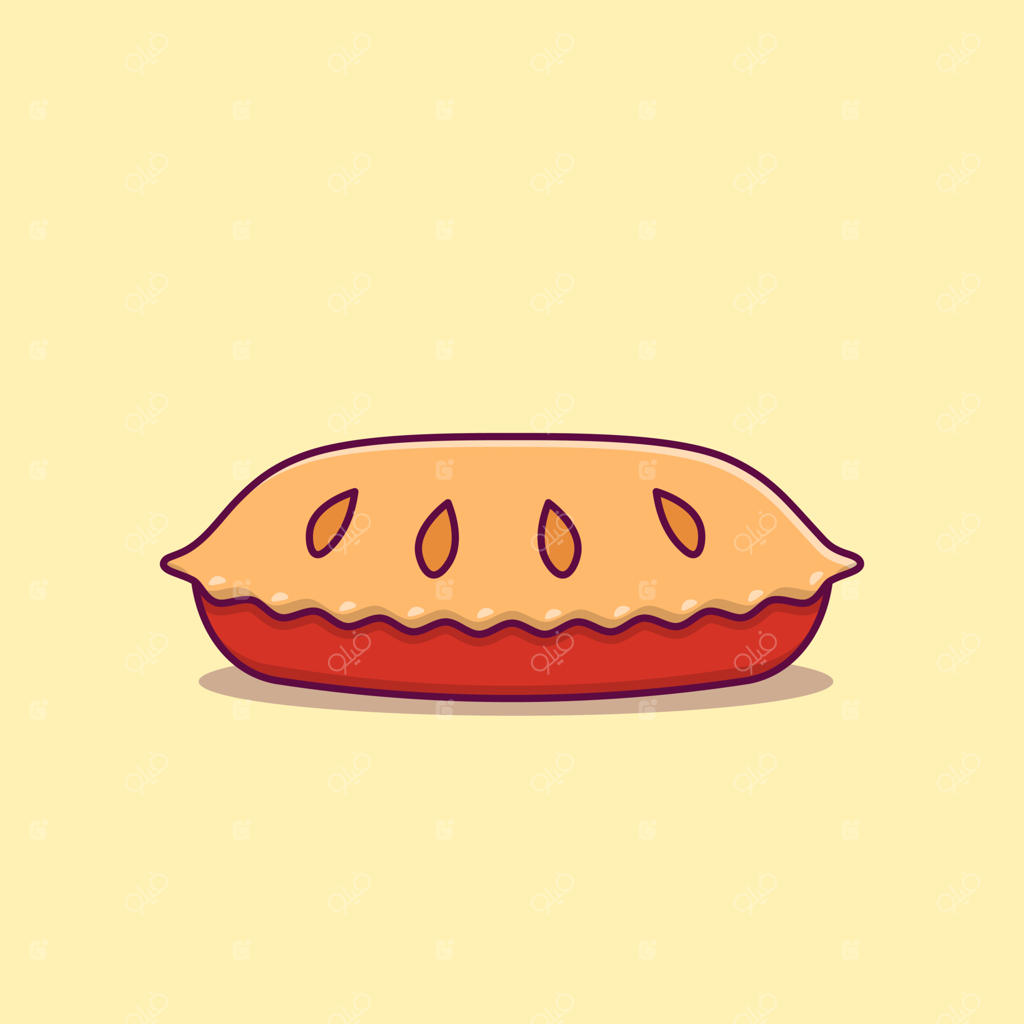 وکتور دسر سنتی پای سیب آمریکایی