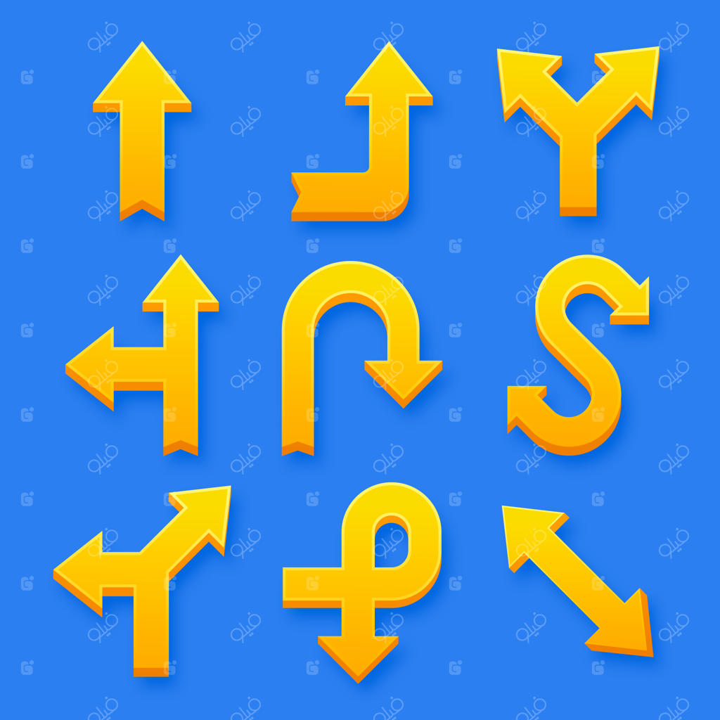 عناصر مجموعه پیکان‌ها