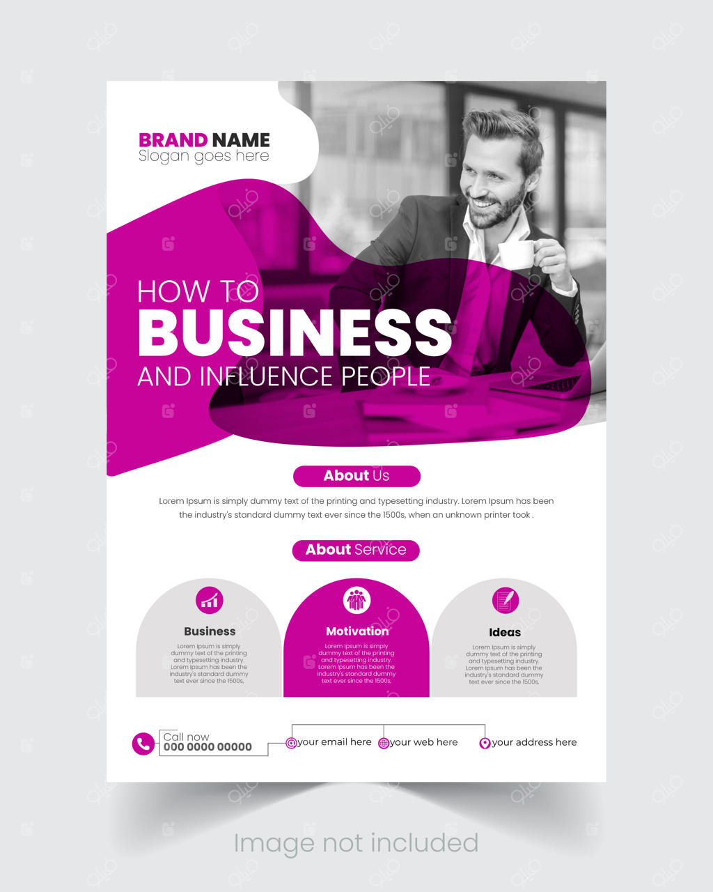 طرح وکتور تراکت تجاری جدید