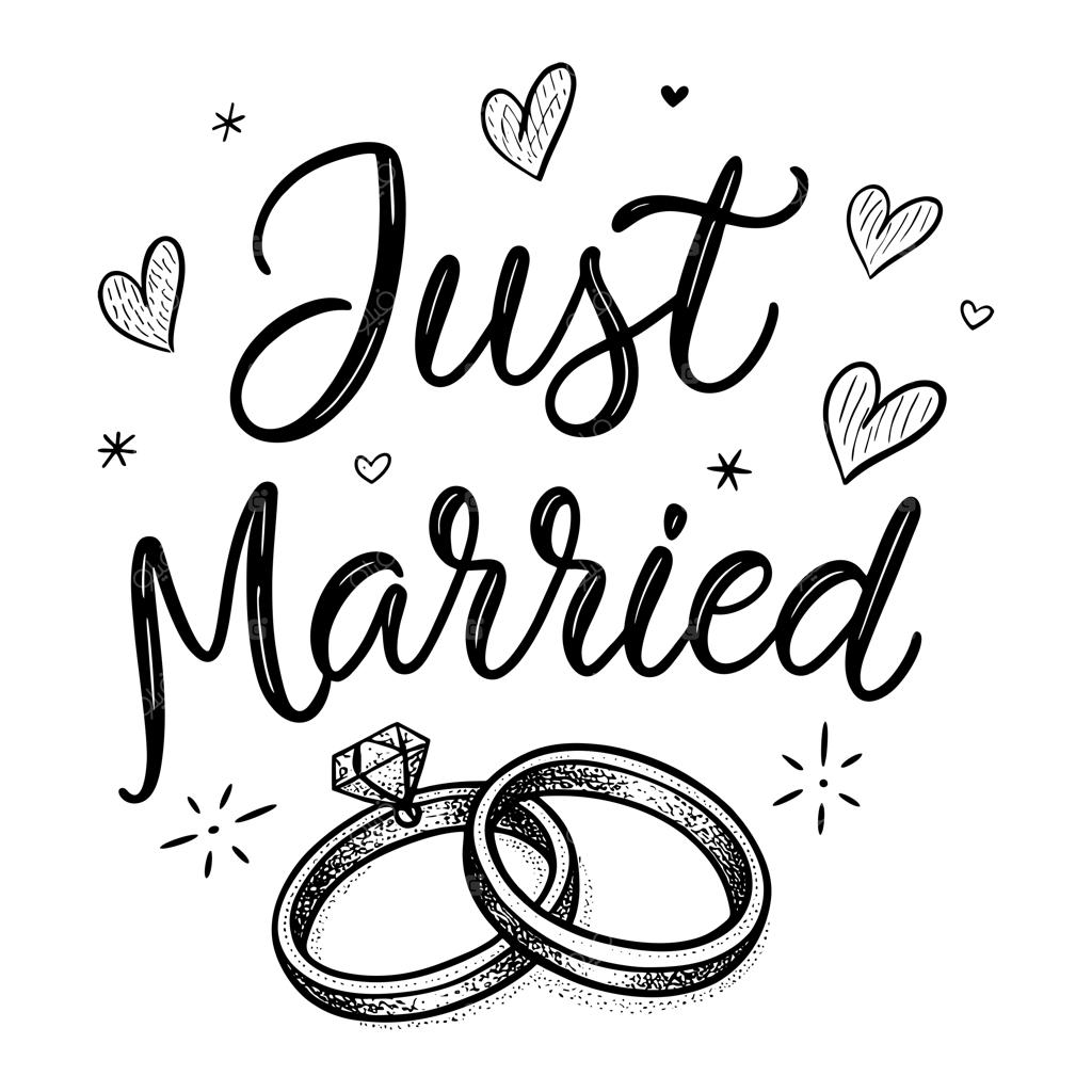 خوش‌نویسی و تایپوگرافی عروسی برای طراحی کارت، تابلو و دعوت‌نامه با تصویرسازی عاشقانه و تزیینات جشن