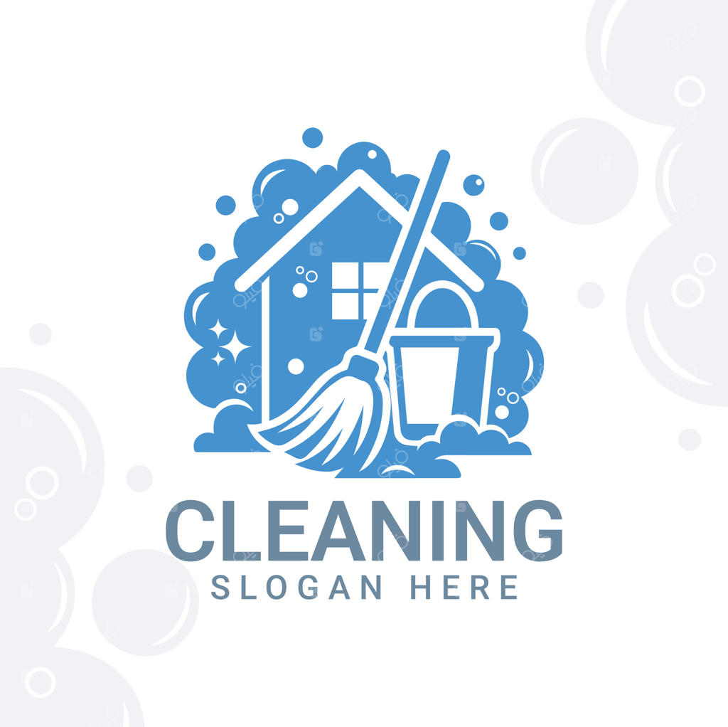 طراحی لوگوی نظافت خانه: درخشش