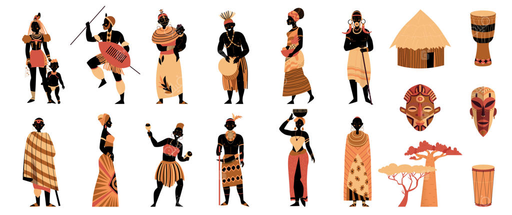 مجموعه آیکون‌های قبیله‌ای آفریقا