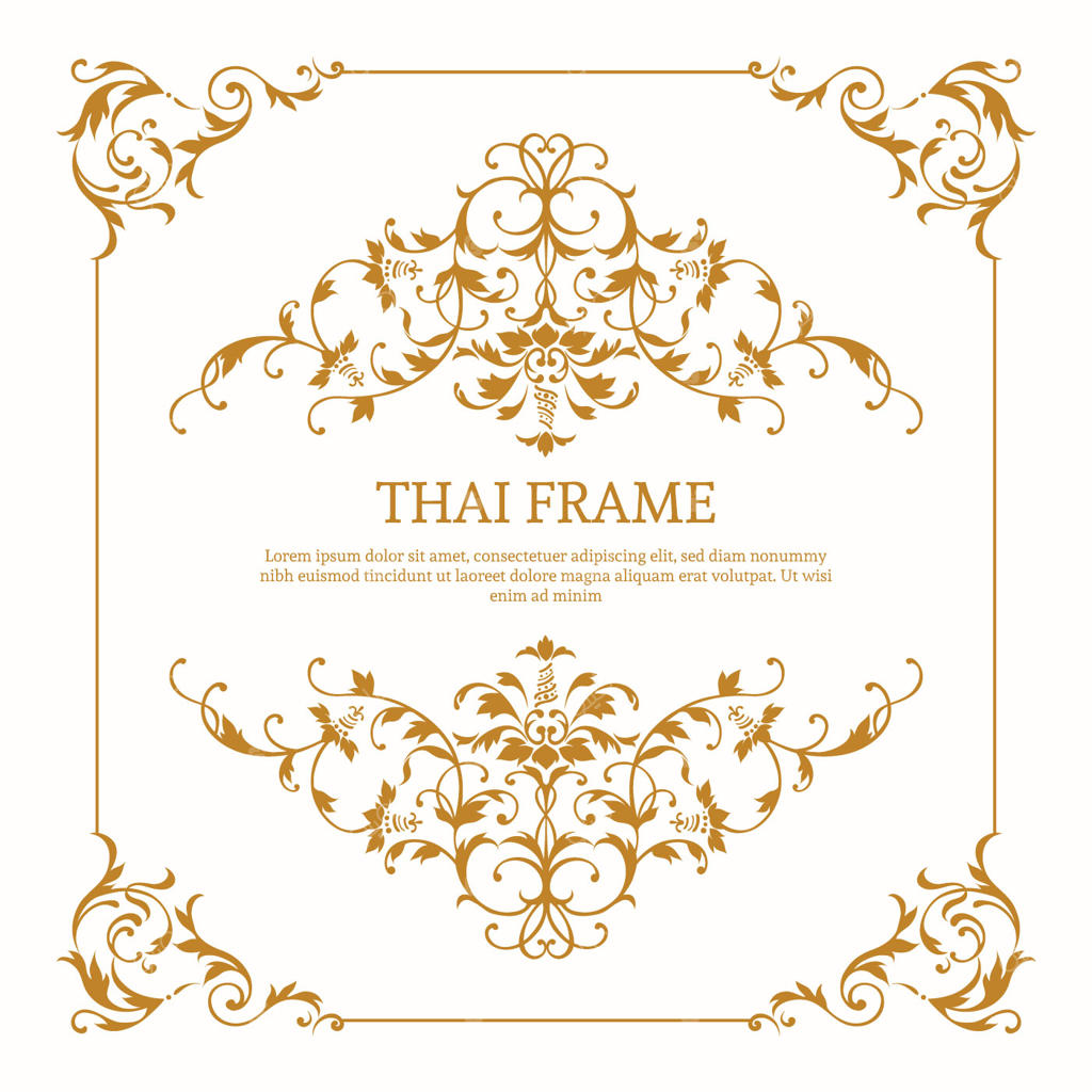 وکتور قاب شیک به سبک تایلندی