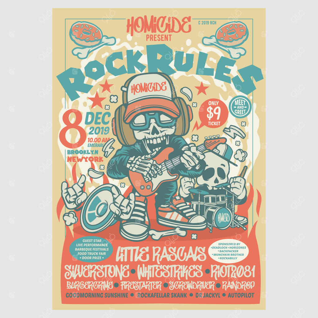 تراکت جشنواره قوانین راک