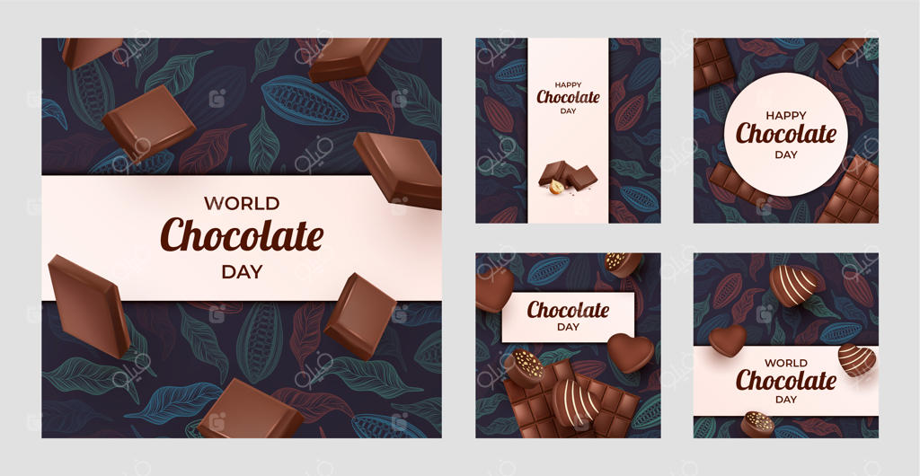 مجموعه پست‌های اینستاگرامی برای روز جهانی شکلات