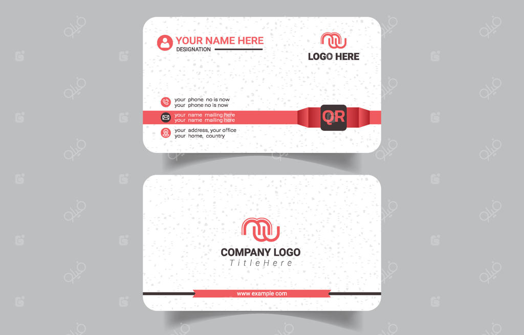 طراحی کارت ویزیت شرکتی شیک و مدرن با استایل خاص