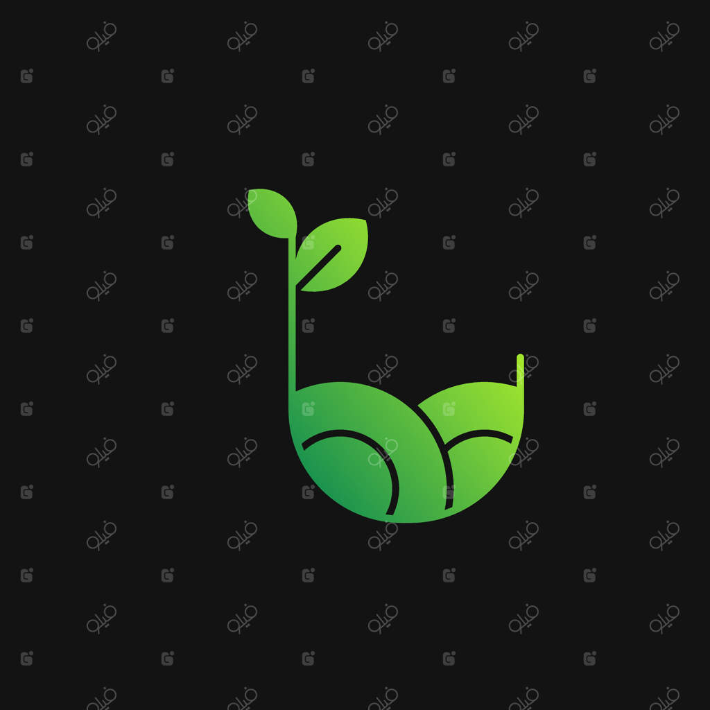 آیکون باغ و جوانه با گرادیان، انرژی رایگان، بوم‌شناسی، انرژی تجدیدپذیر و سبز. آیکون با گرادیان جامد.