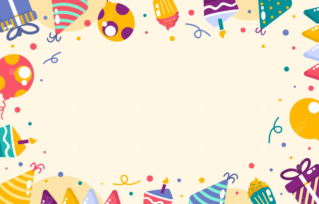 طرح قاب تولد رنگارنگ