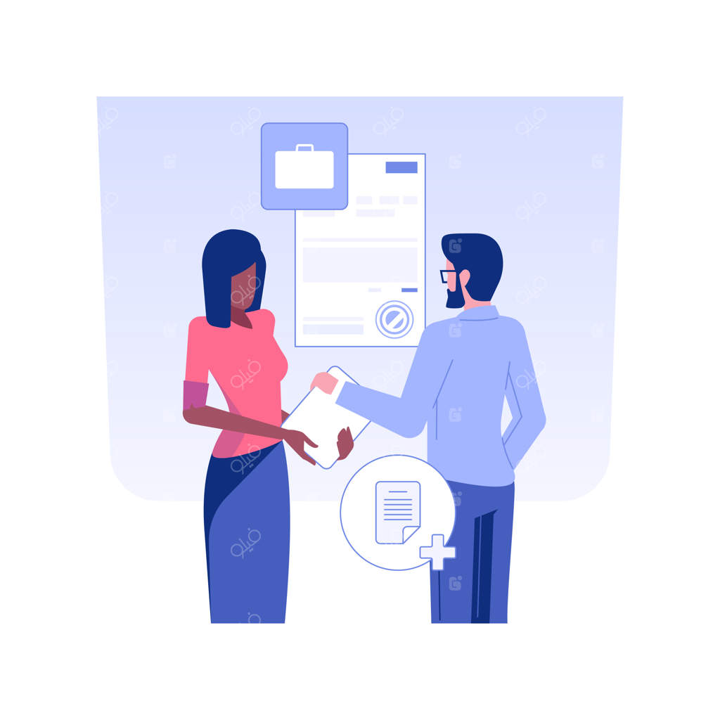 تصویرسازی مفهومی سهام یک شرکت به صورت وکتور