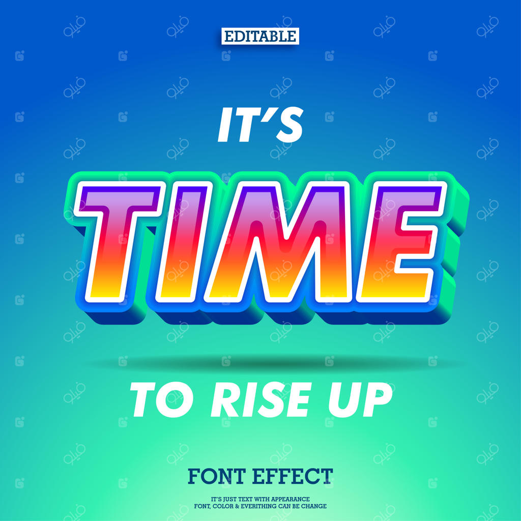 استایل متن نقل‌قول شاد و صمیمی با رنگ گرادینت و طراحی سه‌بعدی مدرن