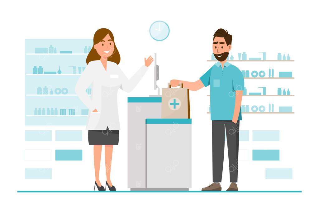 داروخانه: گفتگوی داروساز و مشتری پشت پیشخوان