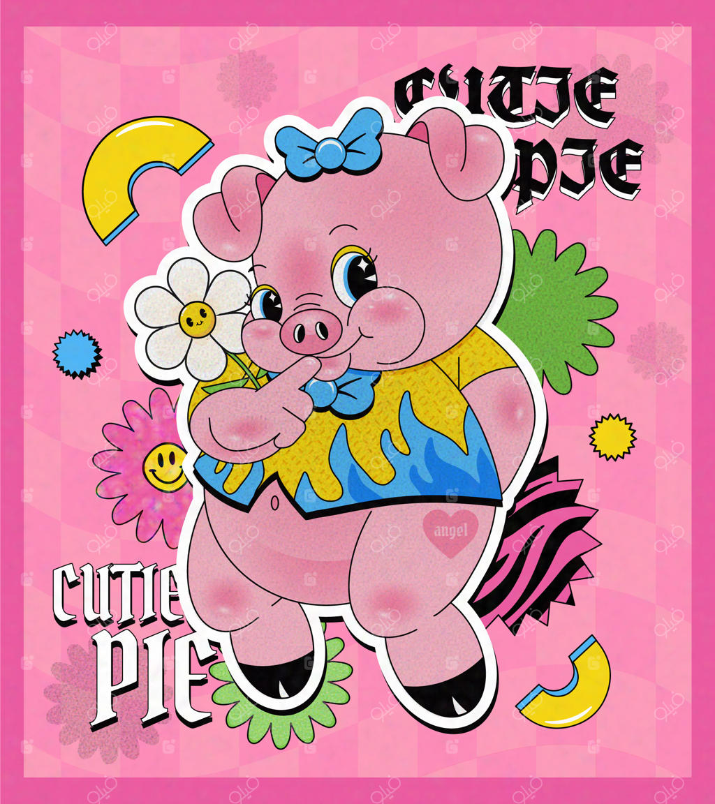 پوستر دستی به سبک Y2K