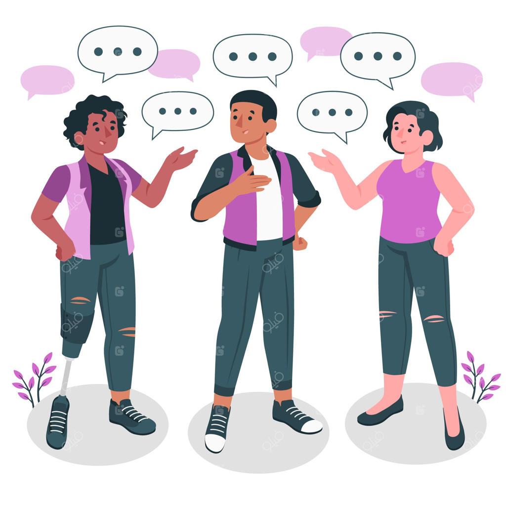 تصویرسازی مفهوم گفتگو