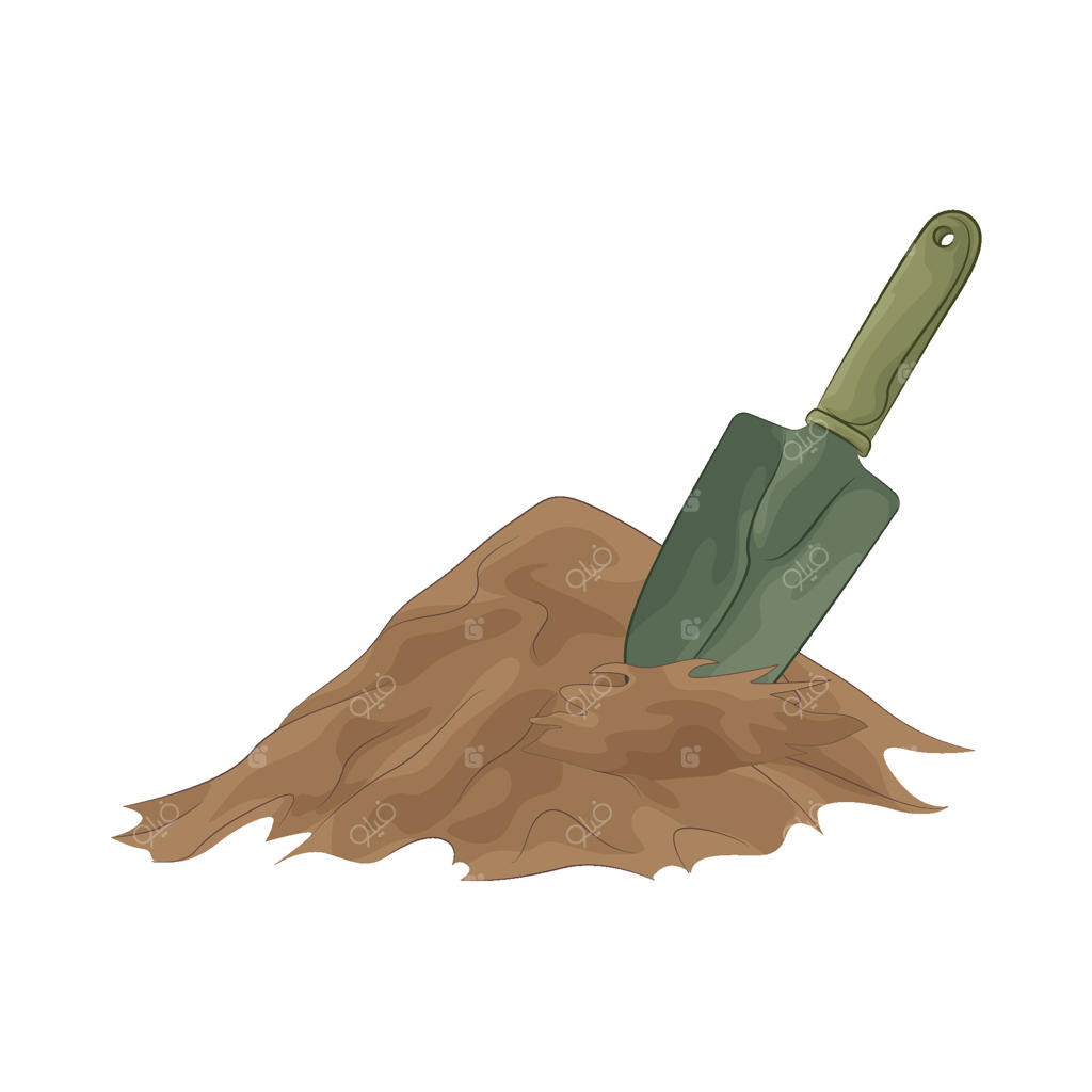 تصویری از بیلچه باغبانی