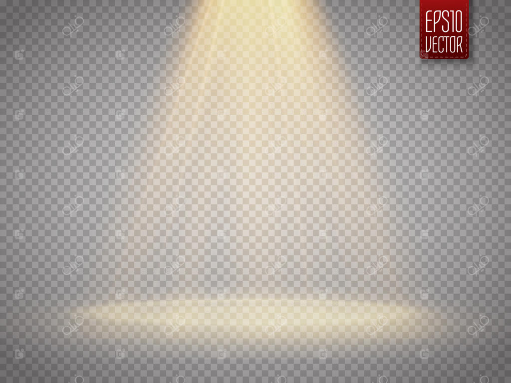 نورافکن جدا شده: افکت نورانی با پرتوها به صورت وکتور