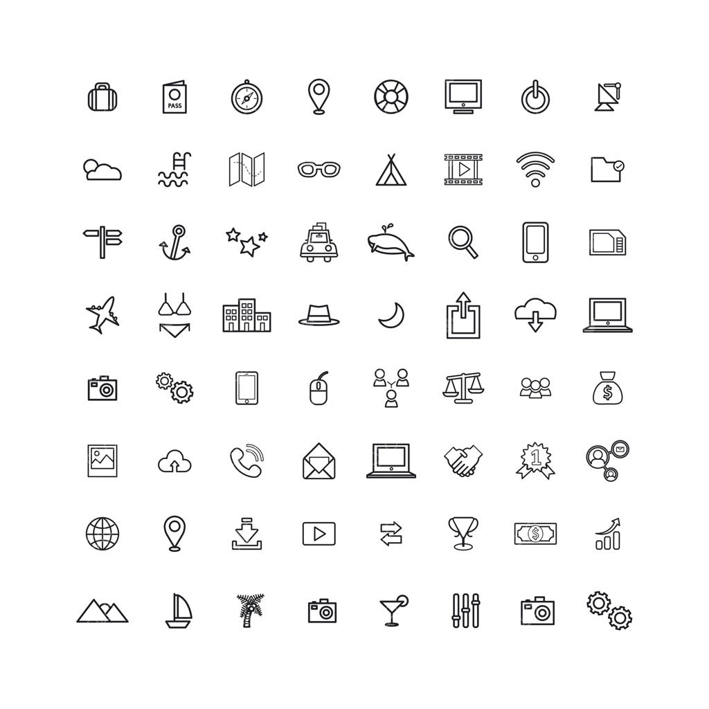 مجموعه آیکون‌های وب