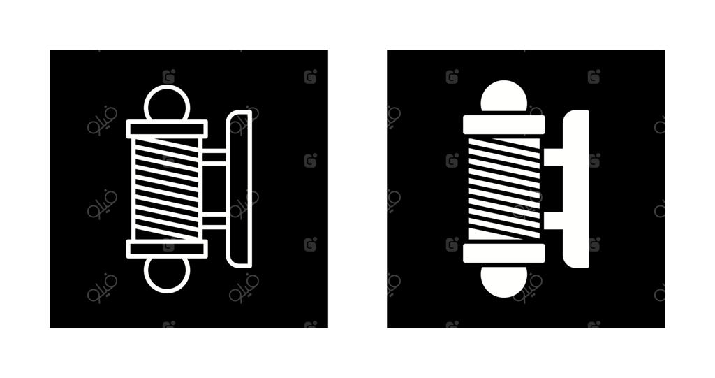 نماد برداری تابلوی آرایشگاه مردانه