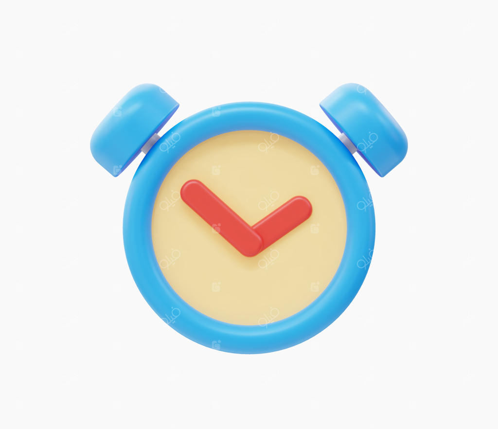 تصویر وکتور واقع‌گرایانه ساعت زنگ‌دار سه‌بعدی.