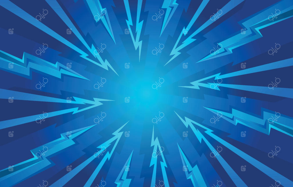 پس‌زمینه آبی رعد و برق انتزاعی