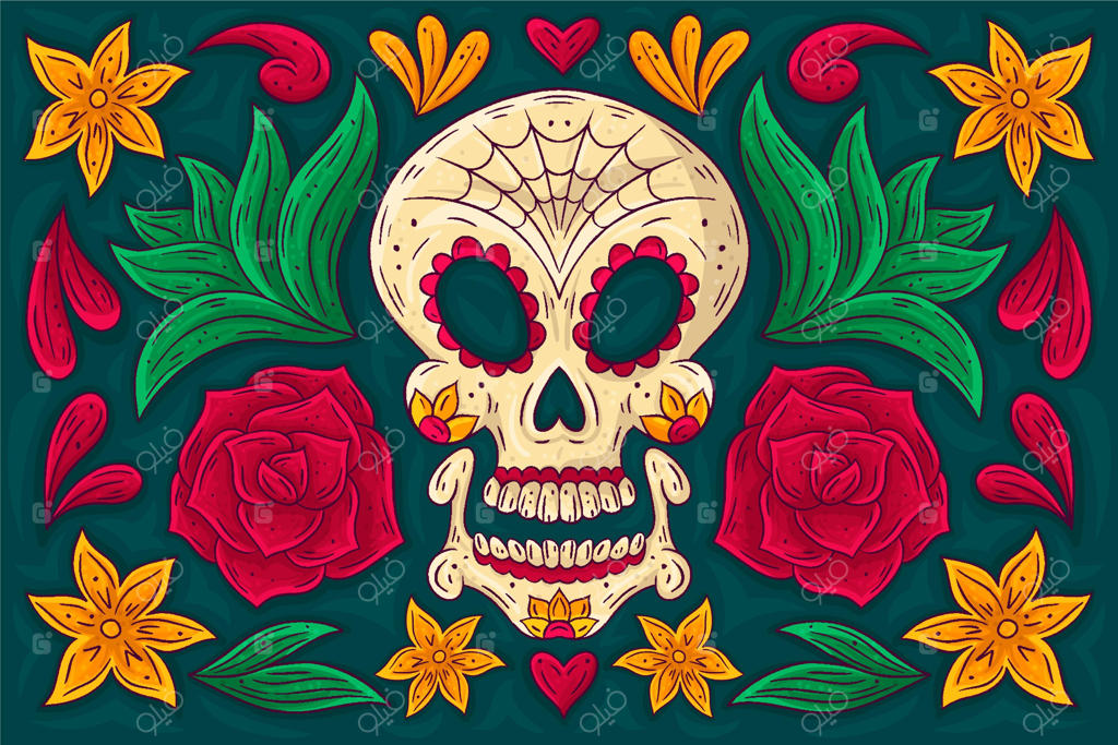 پس‌زمینه‌ای دست‌ساز برای روز مردگان