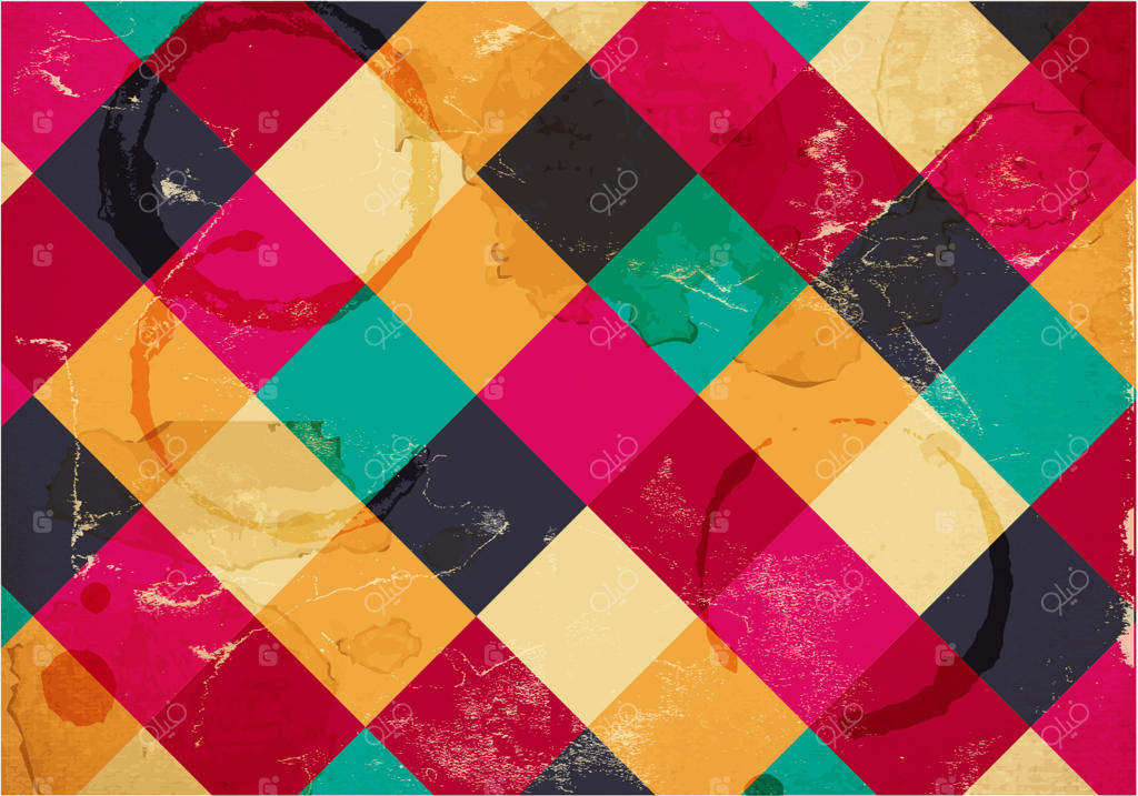 وکتور شطرنجی لکه‌دار از قهوه