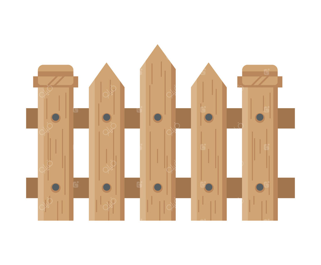 نماد حصار چوبی باغ جدا شده